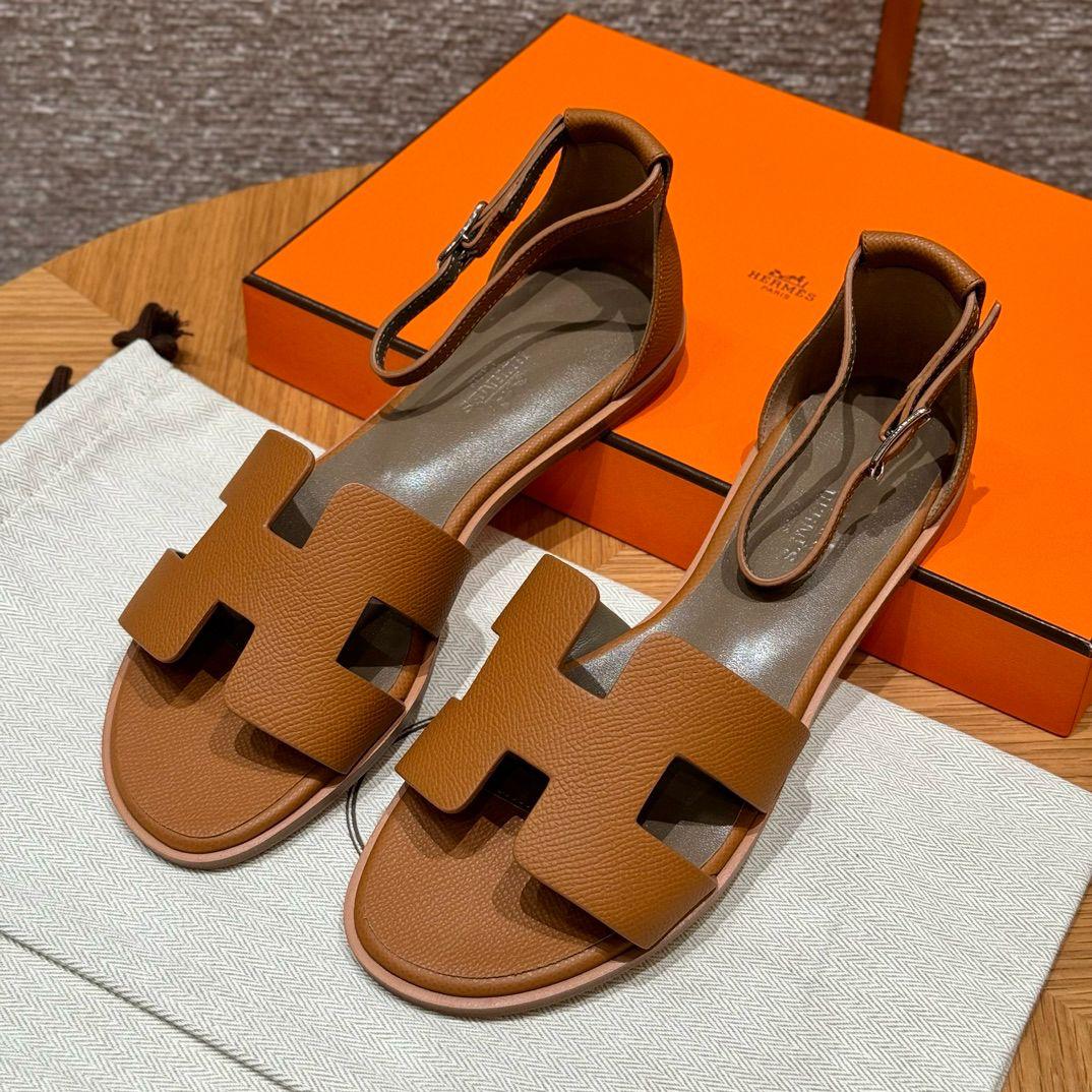 Ladies Hermes flats Lilly Onlines