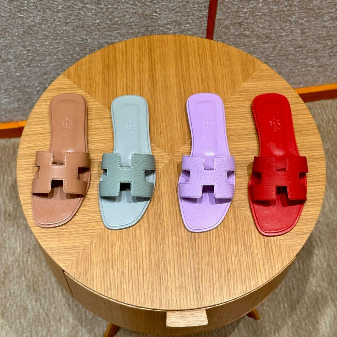 Ladies Hermes flats Lilly Onlines