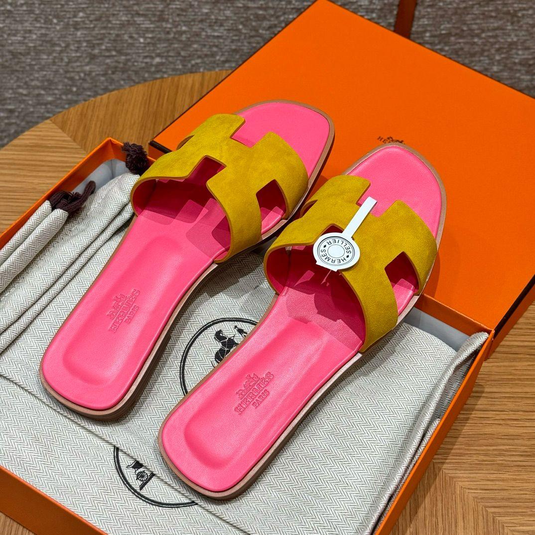 Ladies Hermes flats Lilly Onlines