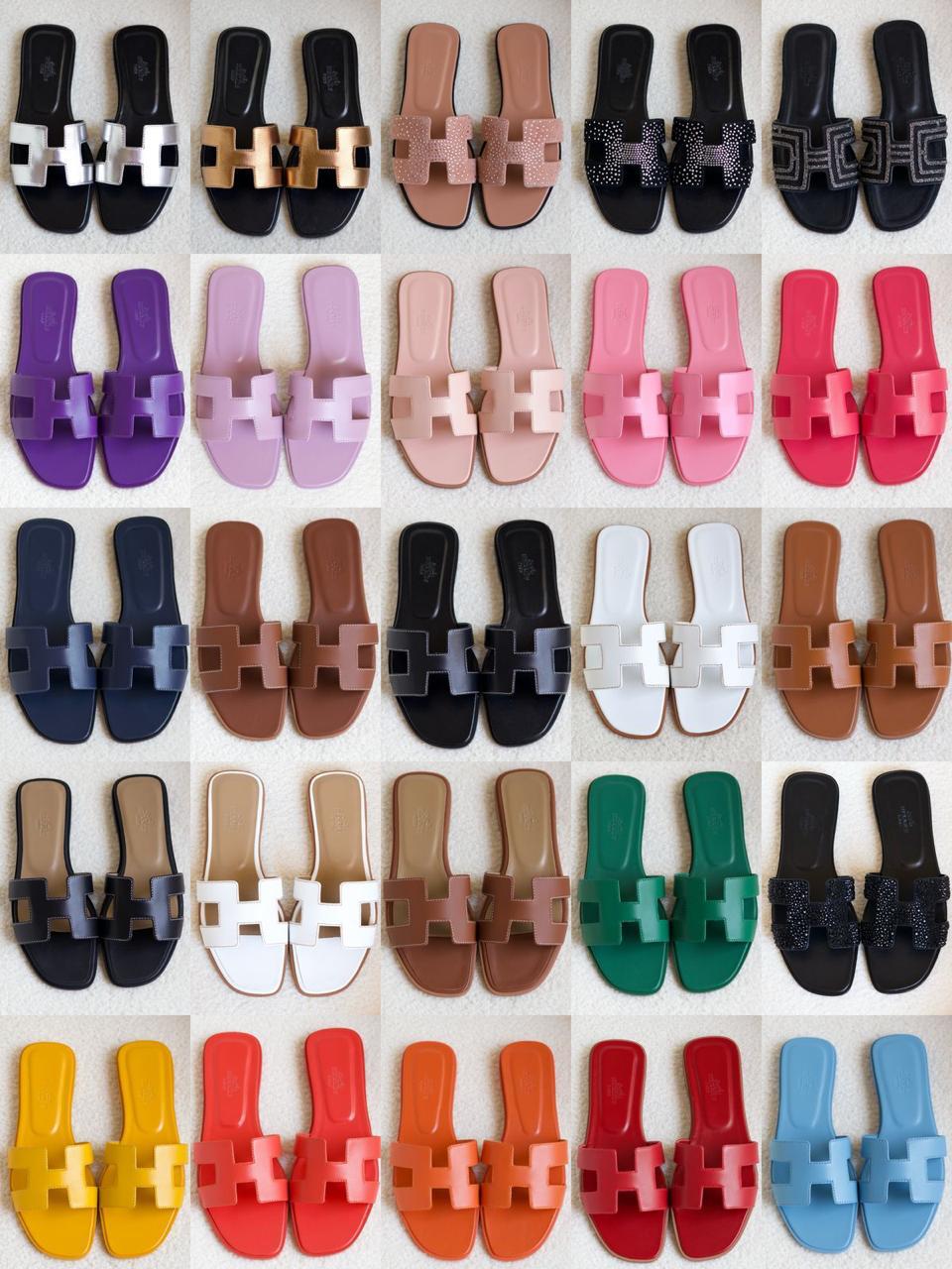 Ladies Hermes flats Lilly Onlines