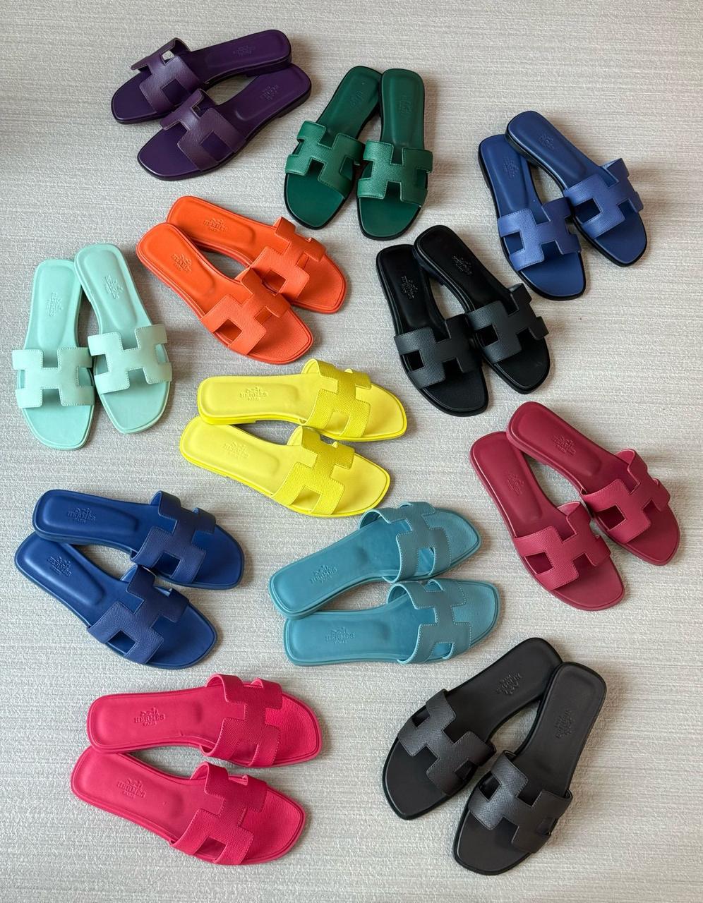 Ladies Hermes flats Lilly Onlines