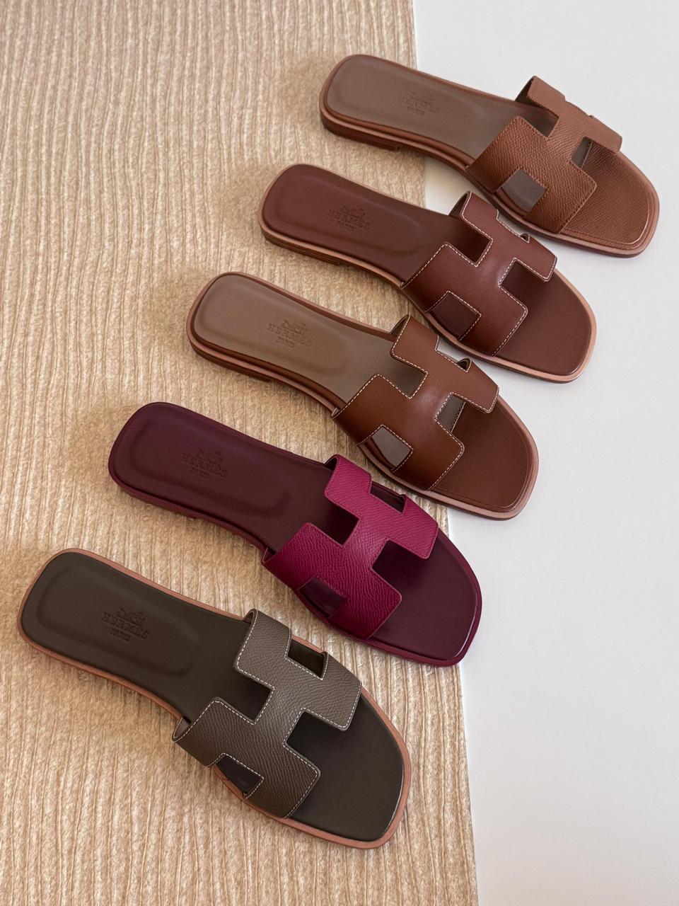 Ladies Hermes flats Lilly Onlines