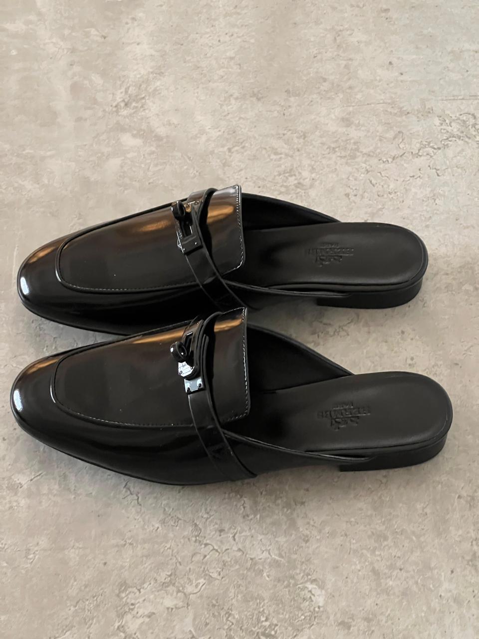 Ladies Hermes flats Lilly Onlines