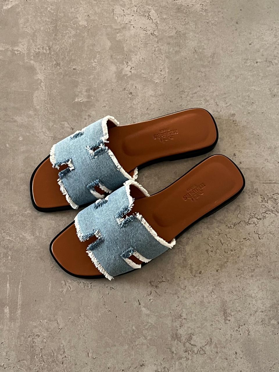 Ladies Hermes flats Lilly Onlines