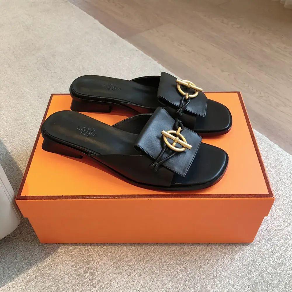 Ladies Hermes flats Lilly Onlines
