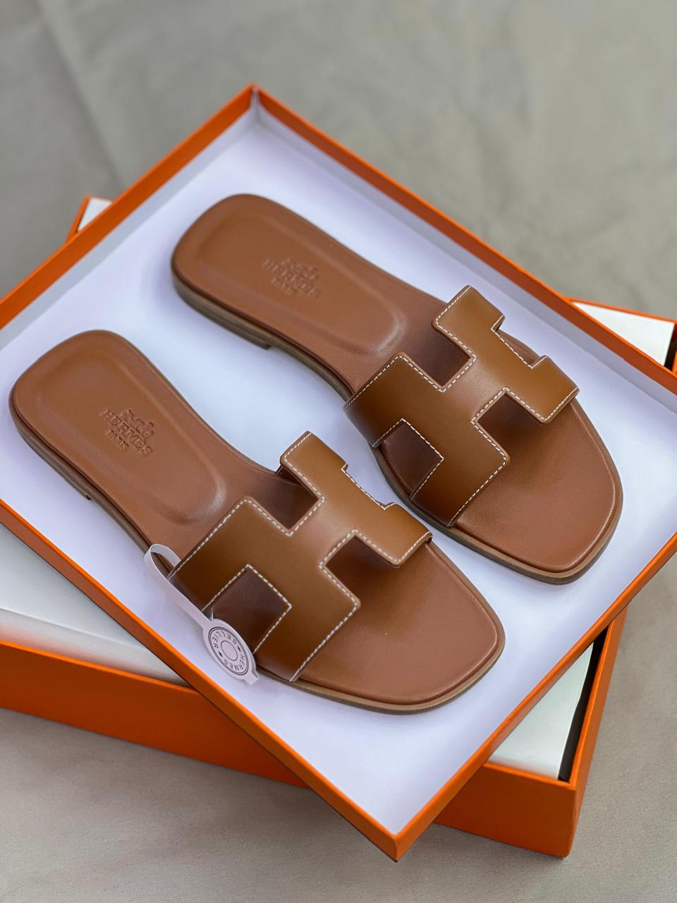 Ladies Hermes flats Lilly Onlines