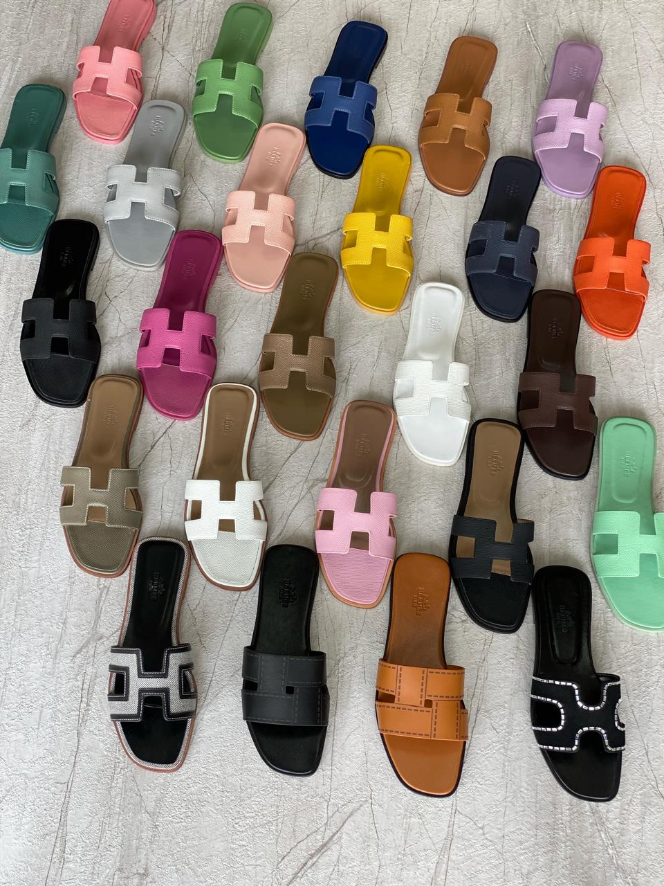 Ladies Hermes flats Lilly Onlines