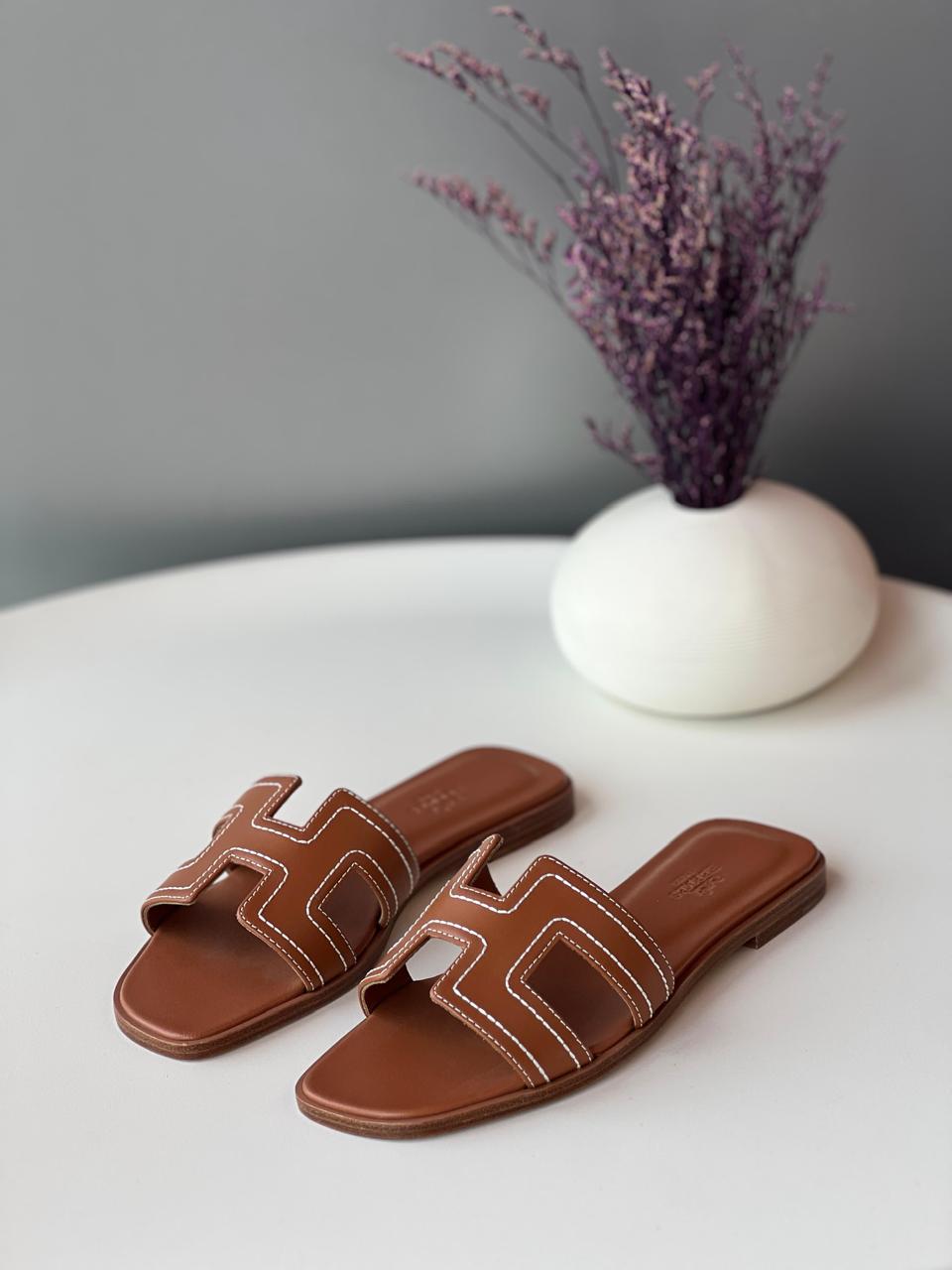 Ladies Hermes flats Lilly Onlines