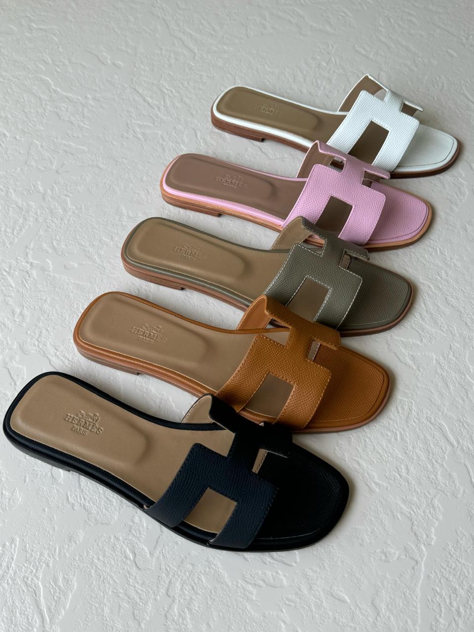 Ladies Hermes flats Lilly Onlines