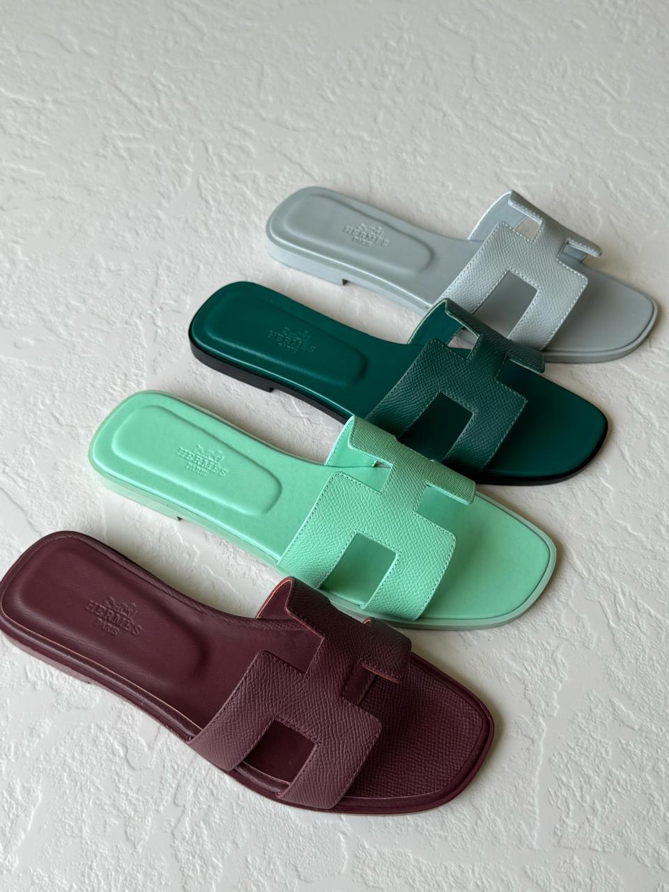 Ladies Hermes flats Lilly Onlines
