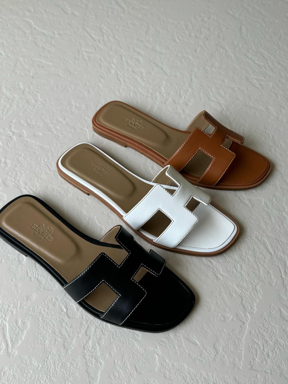 Ladies Hermes flats Lilly Onlines