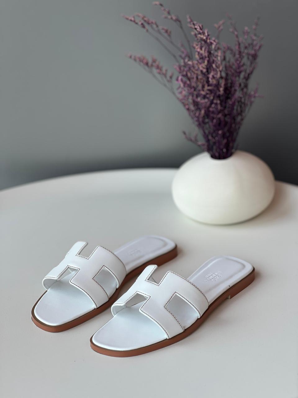 Ladies Hermes flats Lilly Onlines