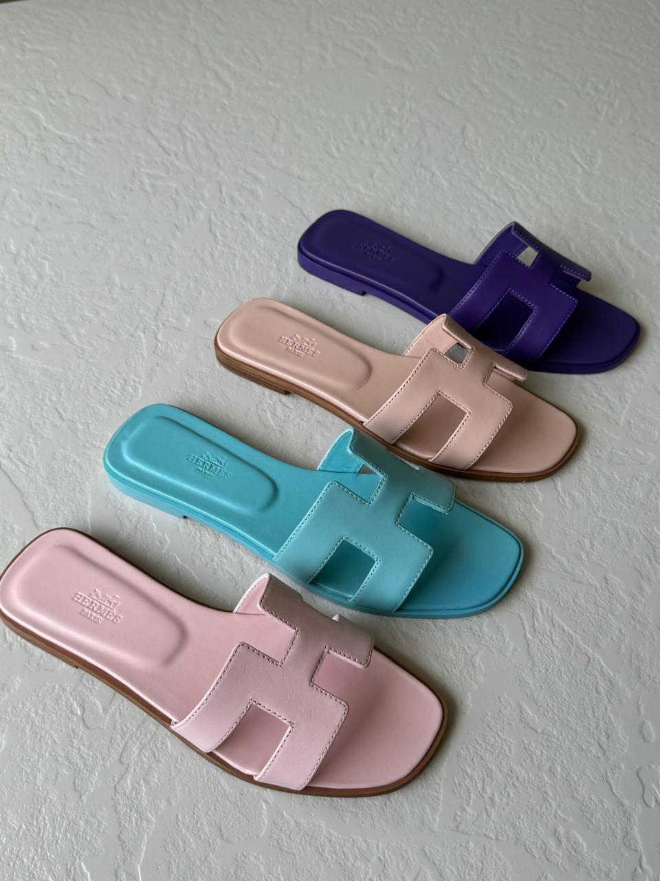 Ladies Hermes flats Lilly Onlines
