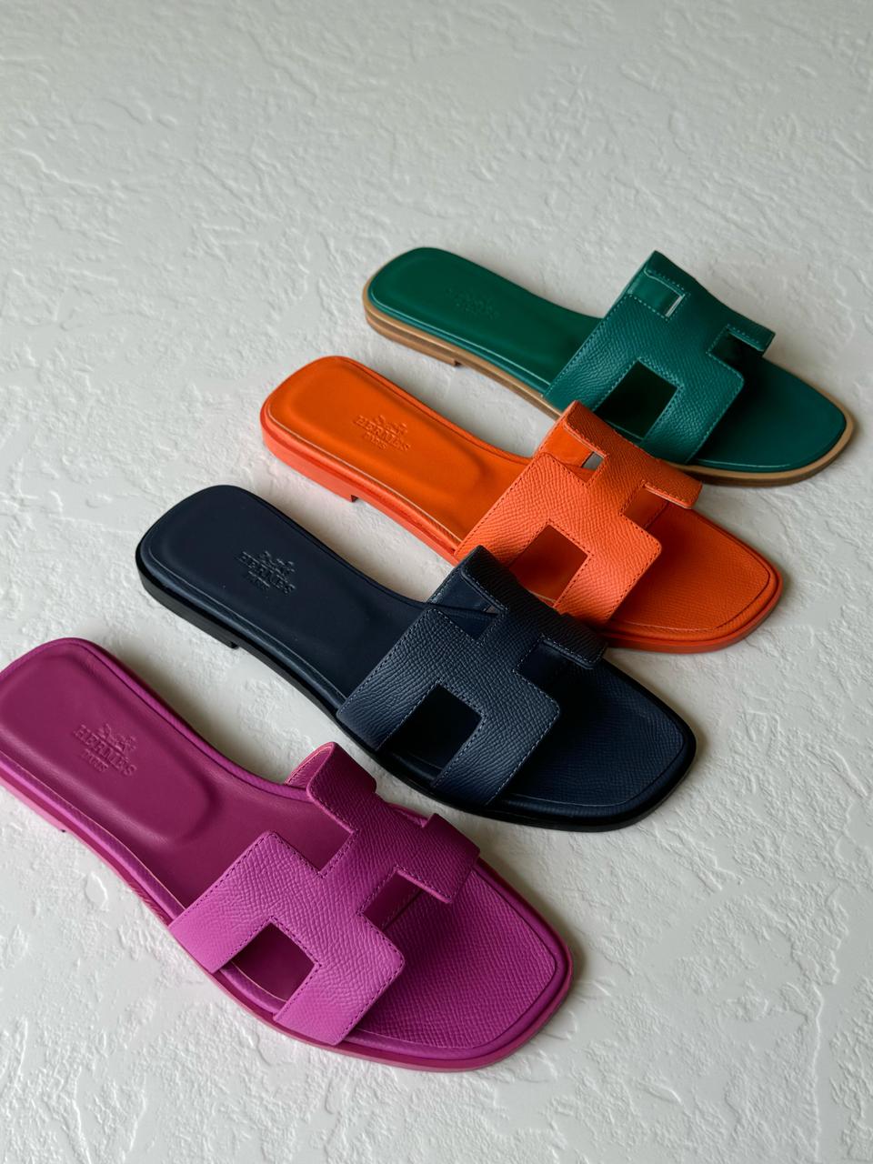Ladies Hermes flats Lilly Onlines