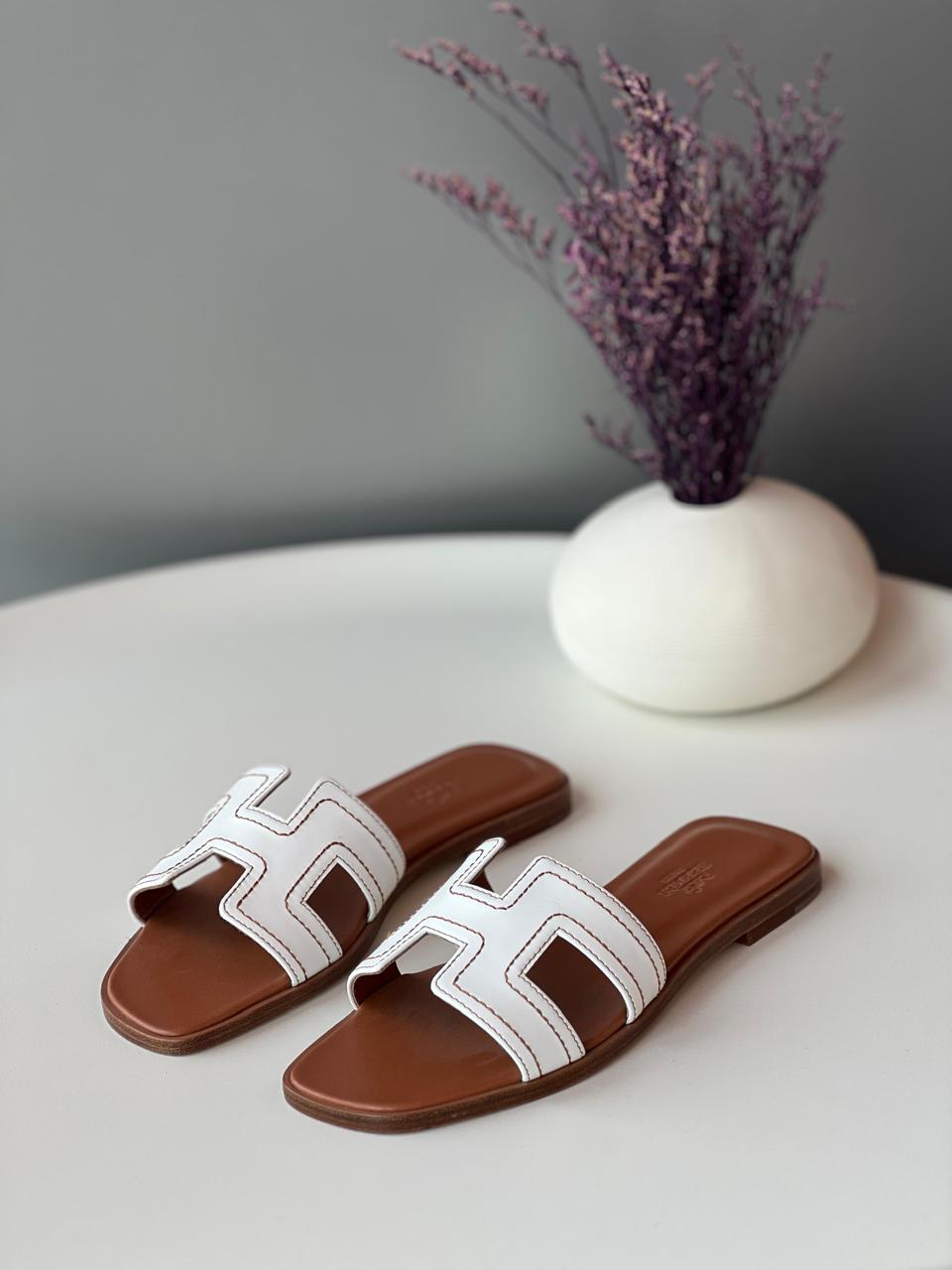 Ladies Hermes flats Lilly Onlines