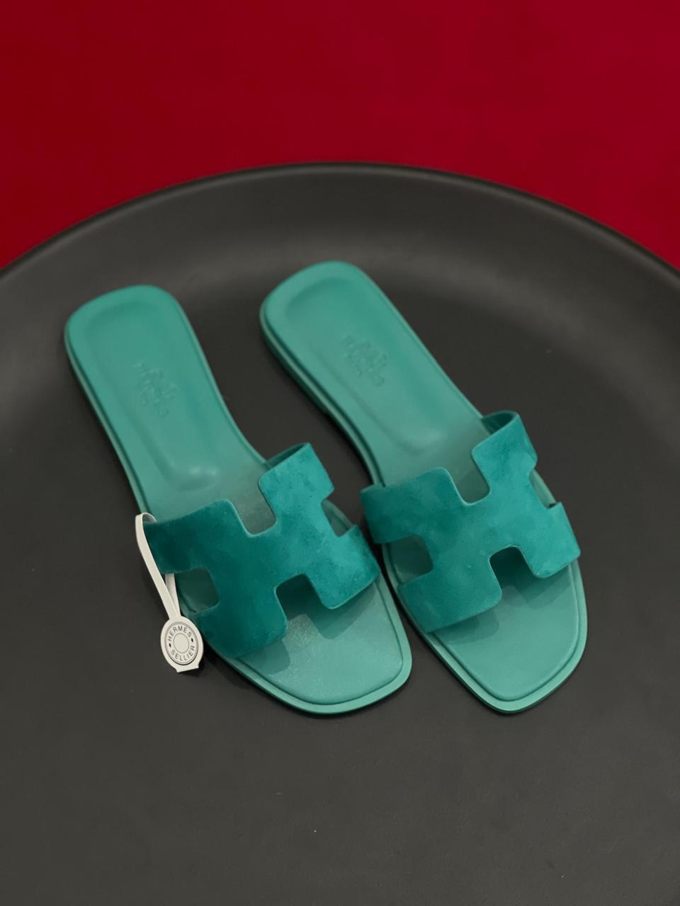 Ladies Hermes flats Lilly Onlines