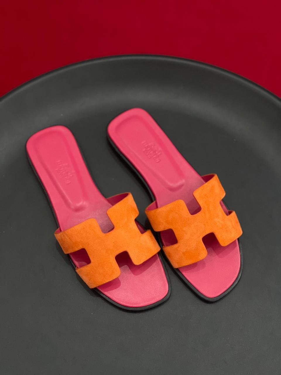 Ladies Hermes flats Lilly Onlines