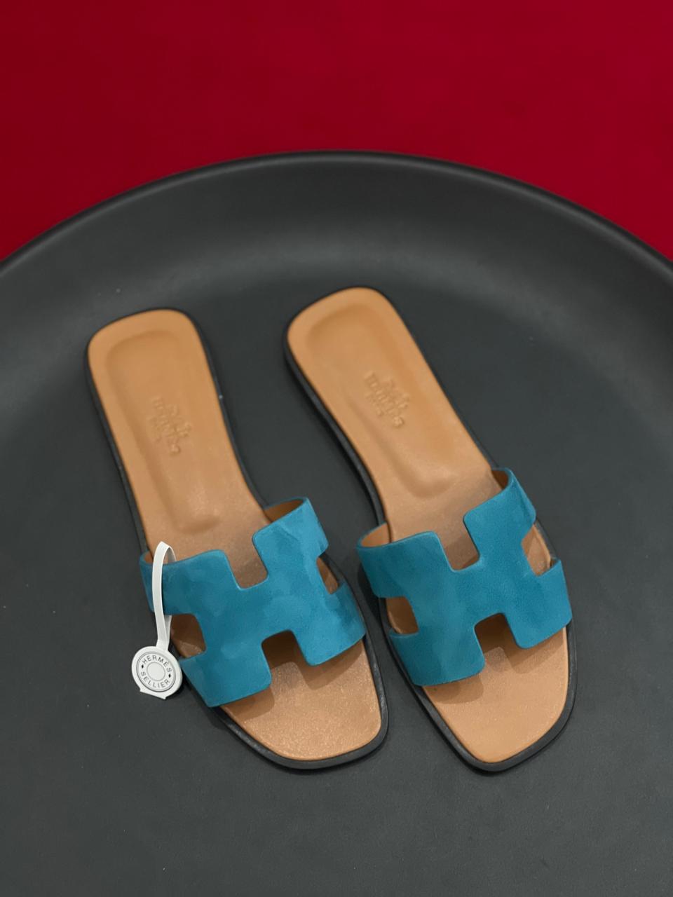 Ladies Hermes flats Lilly Onlines