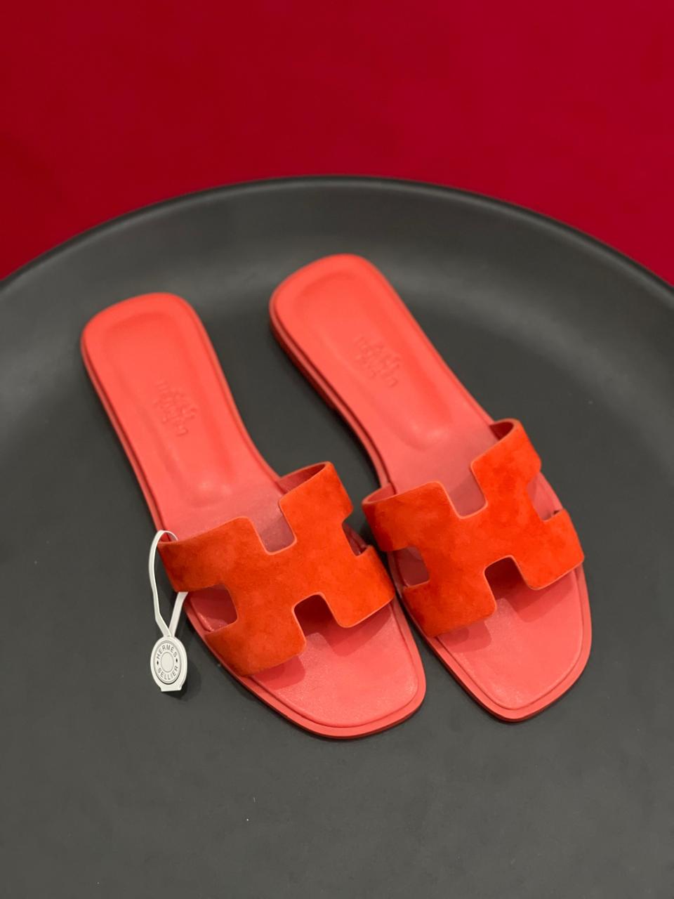 Ladies Hermes flats Lilly Onlines