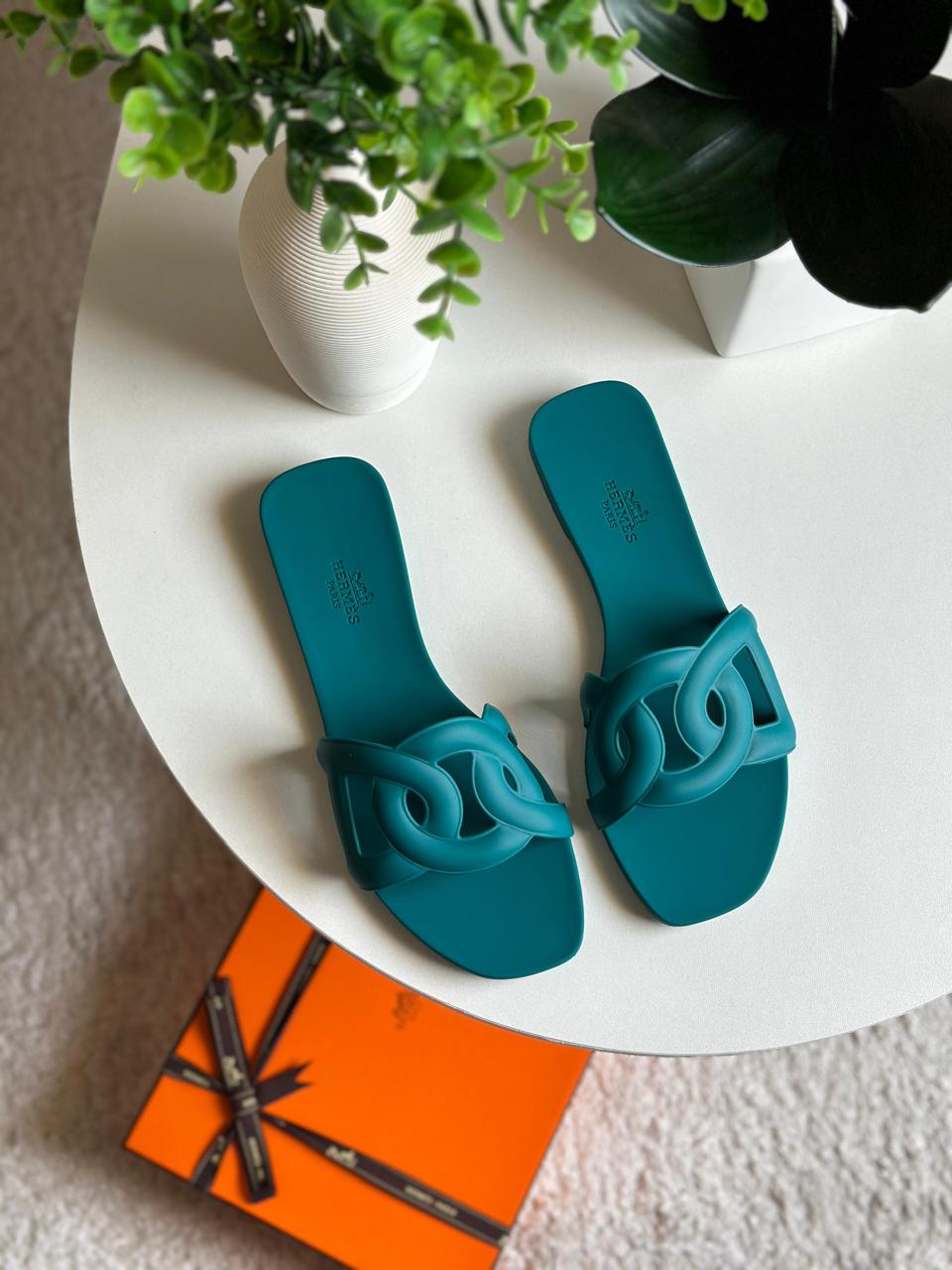 Ladies Hermes flats Lilly Onlines