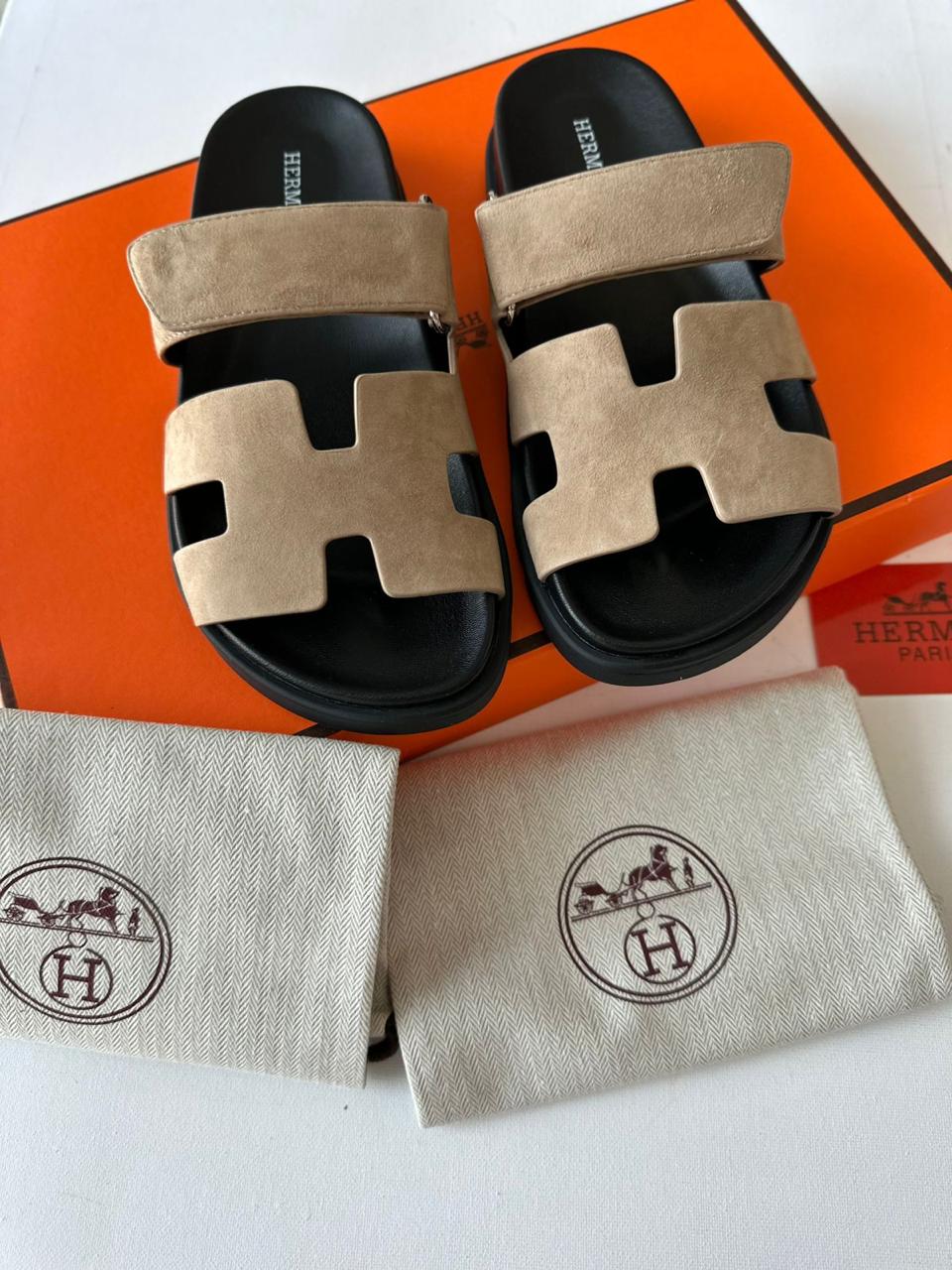 Ladies Hermes flats Lilly Onlines