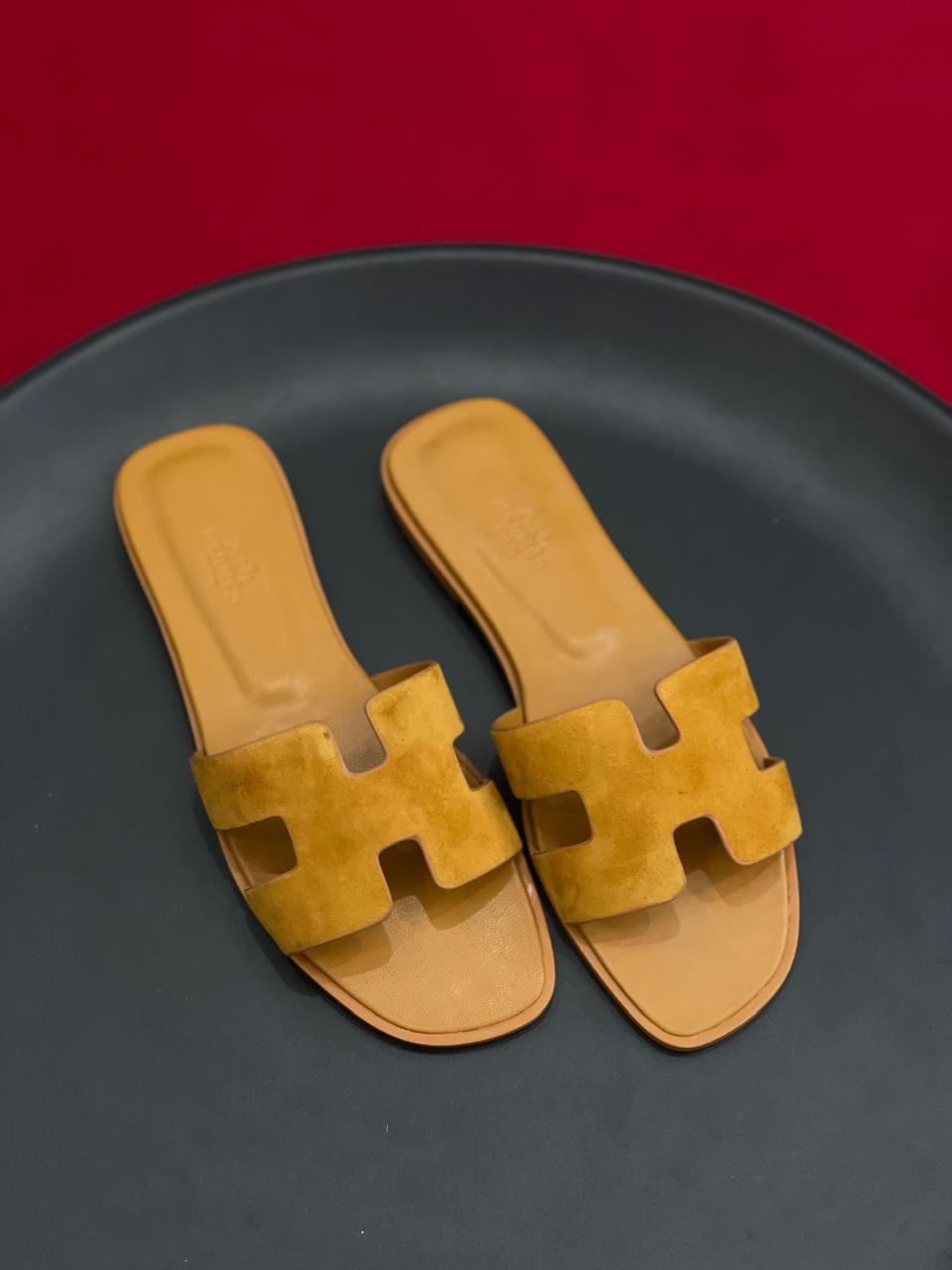 Ladies Hermes flats Lilly Onlines