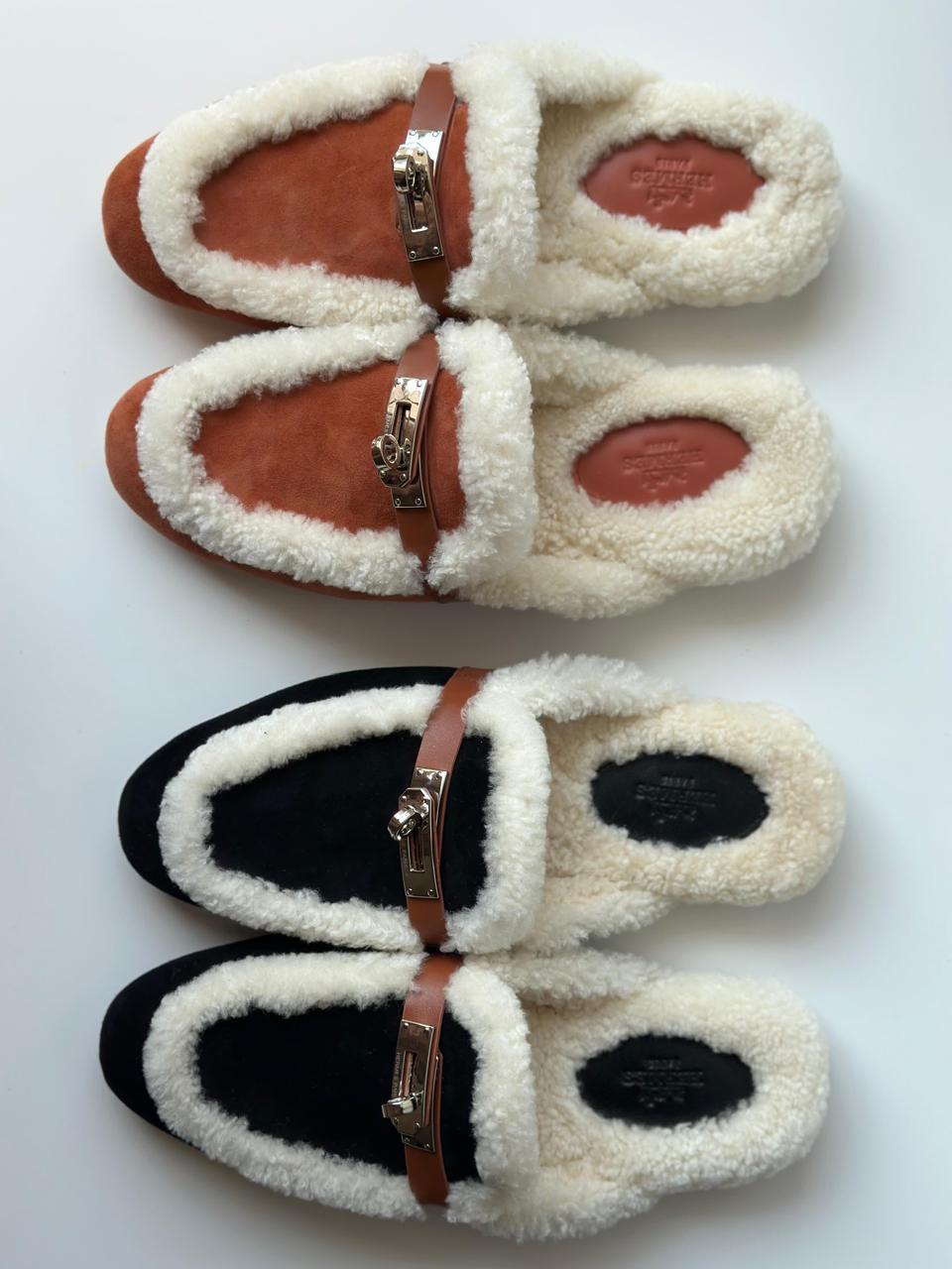 Ladies Hermes flats Lilly Onlines