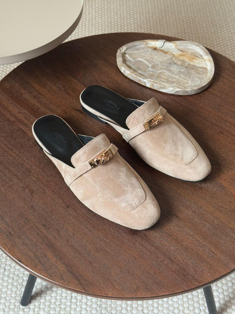 Ladies Hermes flats Lilly Onlines