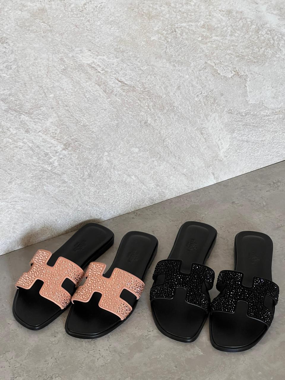 Ladies Hermes flats Lilly Onlines