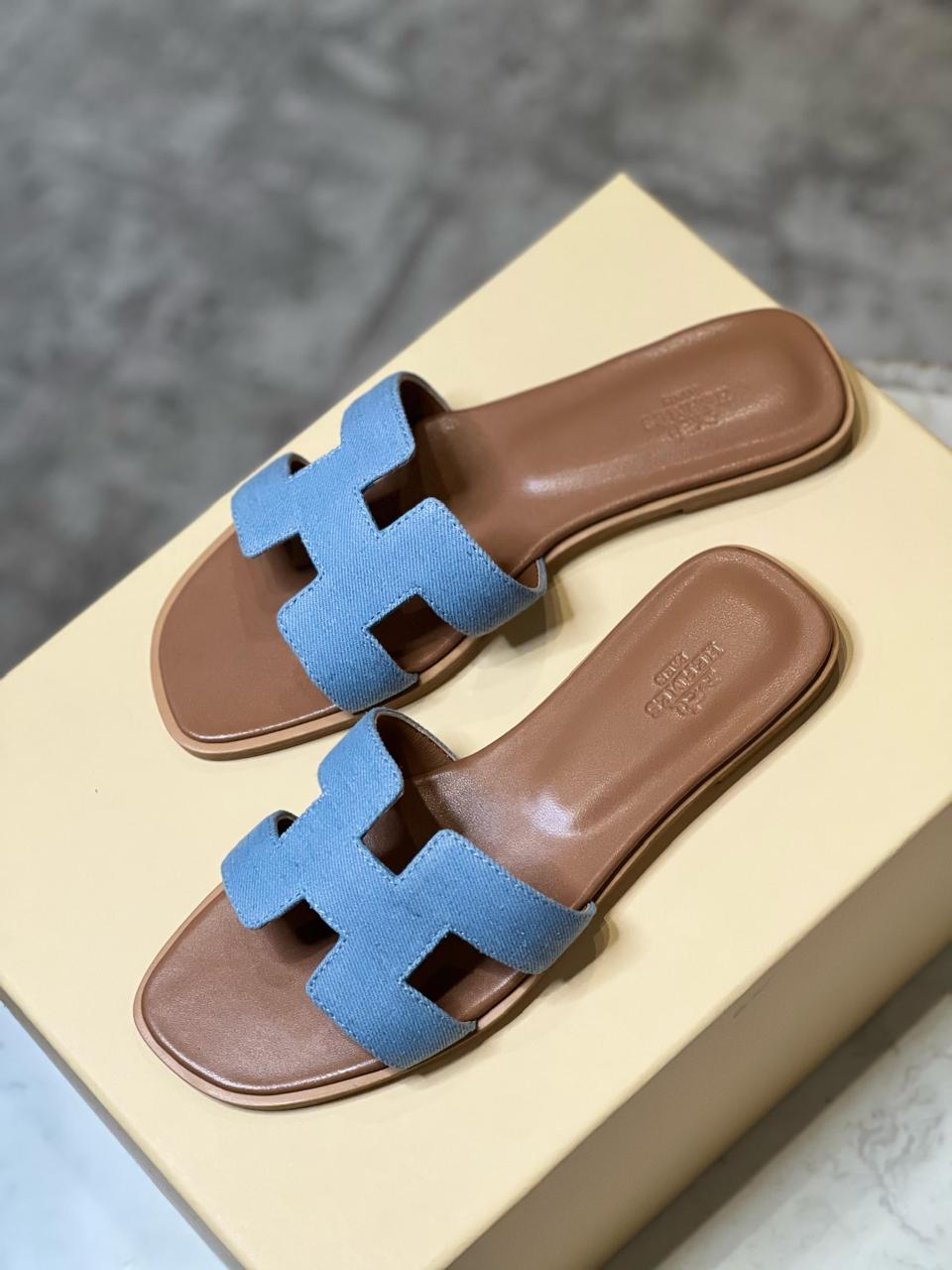 Ladies Hermes flats Lilly Onlines