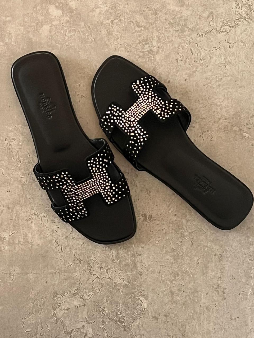 Ladies Hermes flats Lilly Onlines