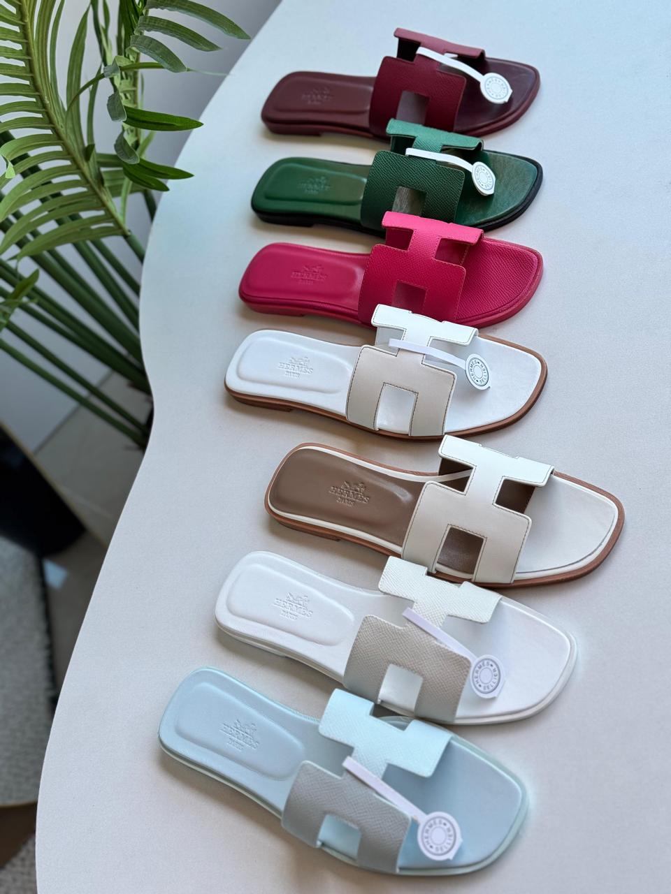 Ladies Hermes flats Lilly Onlines