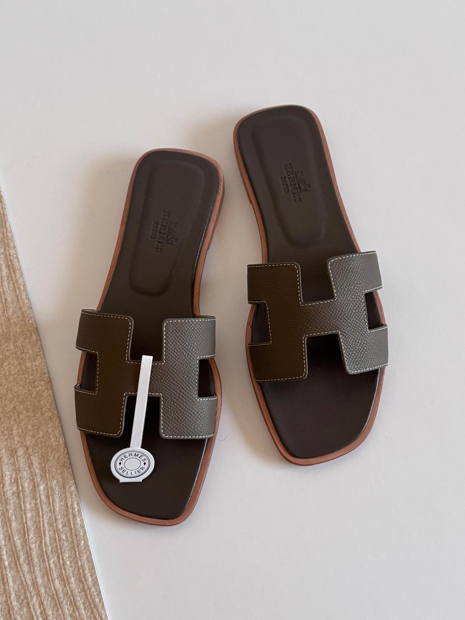 Ladies Hermes flats Lilly Onlines