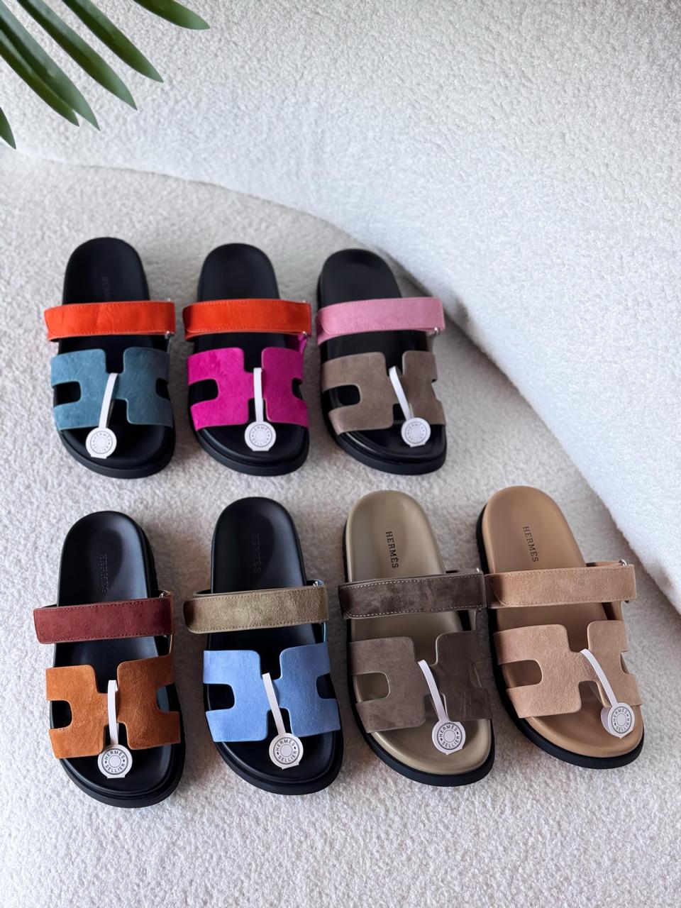 Ladies Hermes flats Lilly Onlines