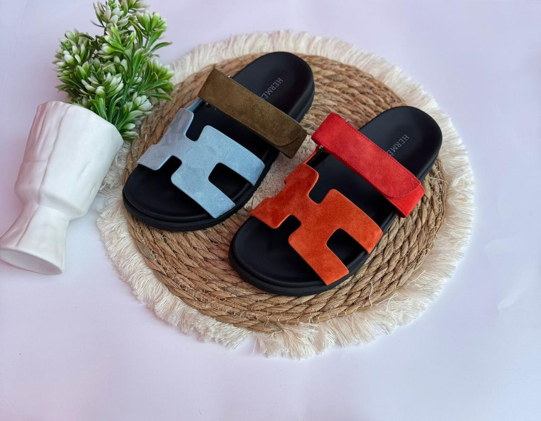 Ladies Hermes flats Lilly Onlines