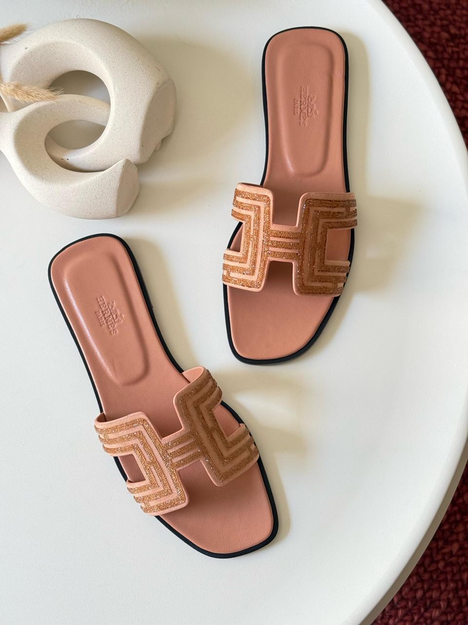 Ladies Hermes flats Lilly Onlines