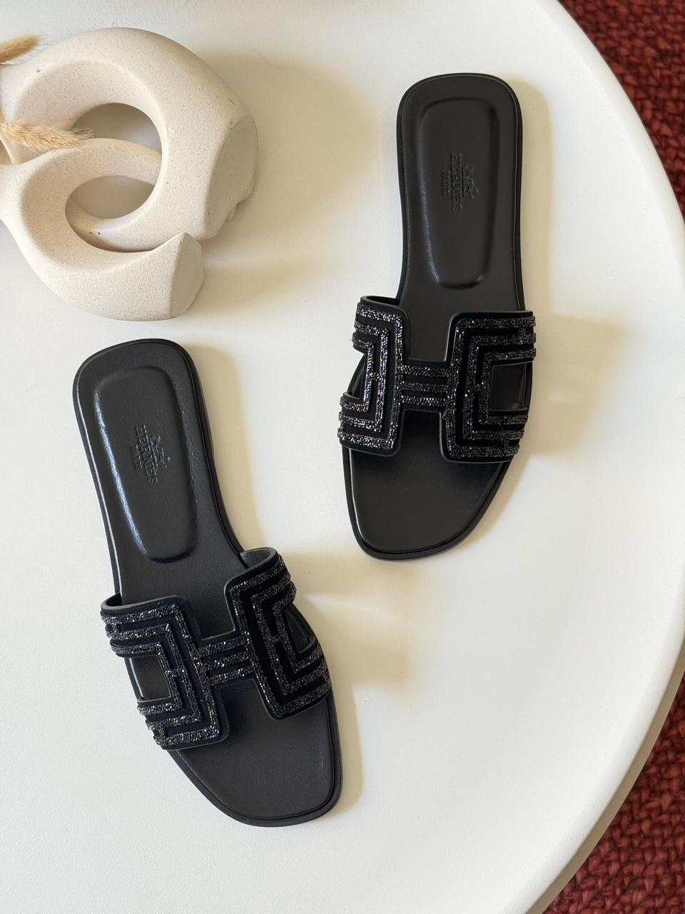 Ladies Hermes flats Lilly Onlines