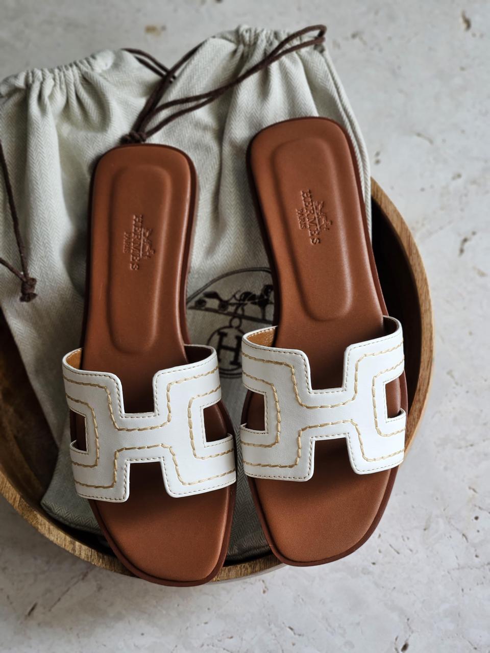 Ladies Hermes flats Lilly Onlines