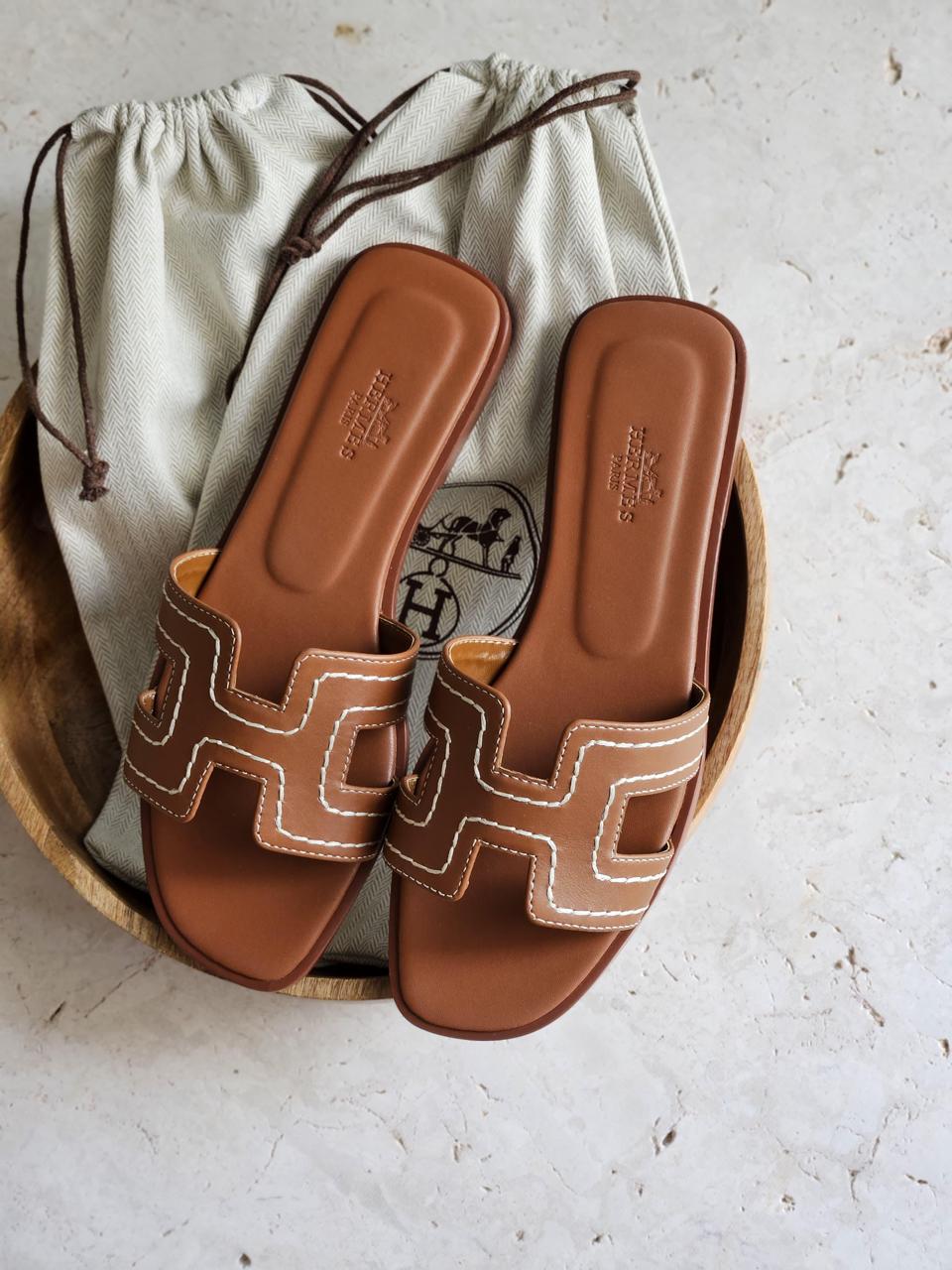 Ladies Hermes flats Lilly Onlines