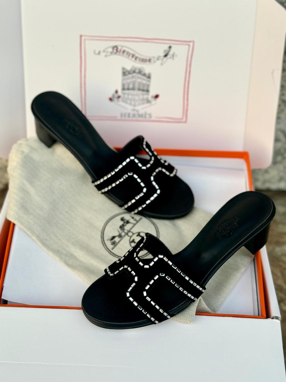 Ladies Hermes flats Lilly Onlines