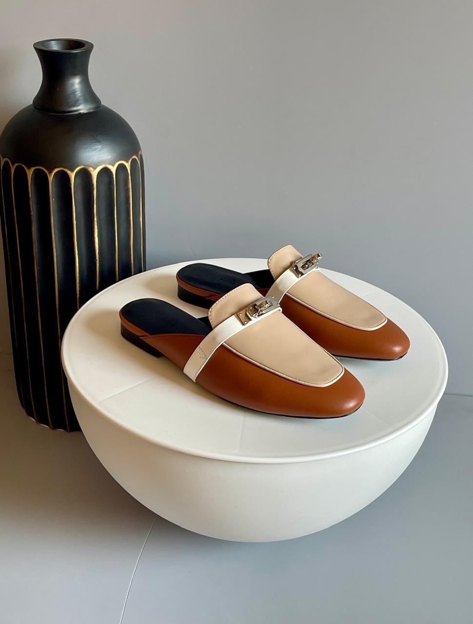 Ladies Hermes flats Lilly Onlines