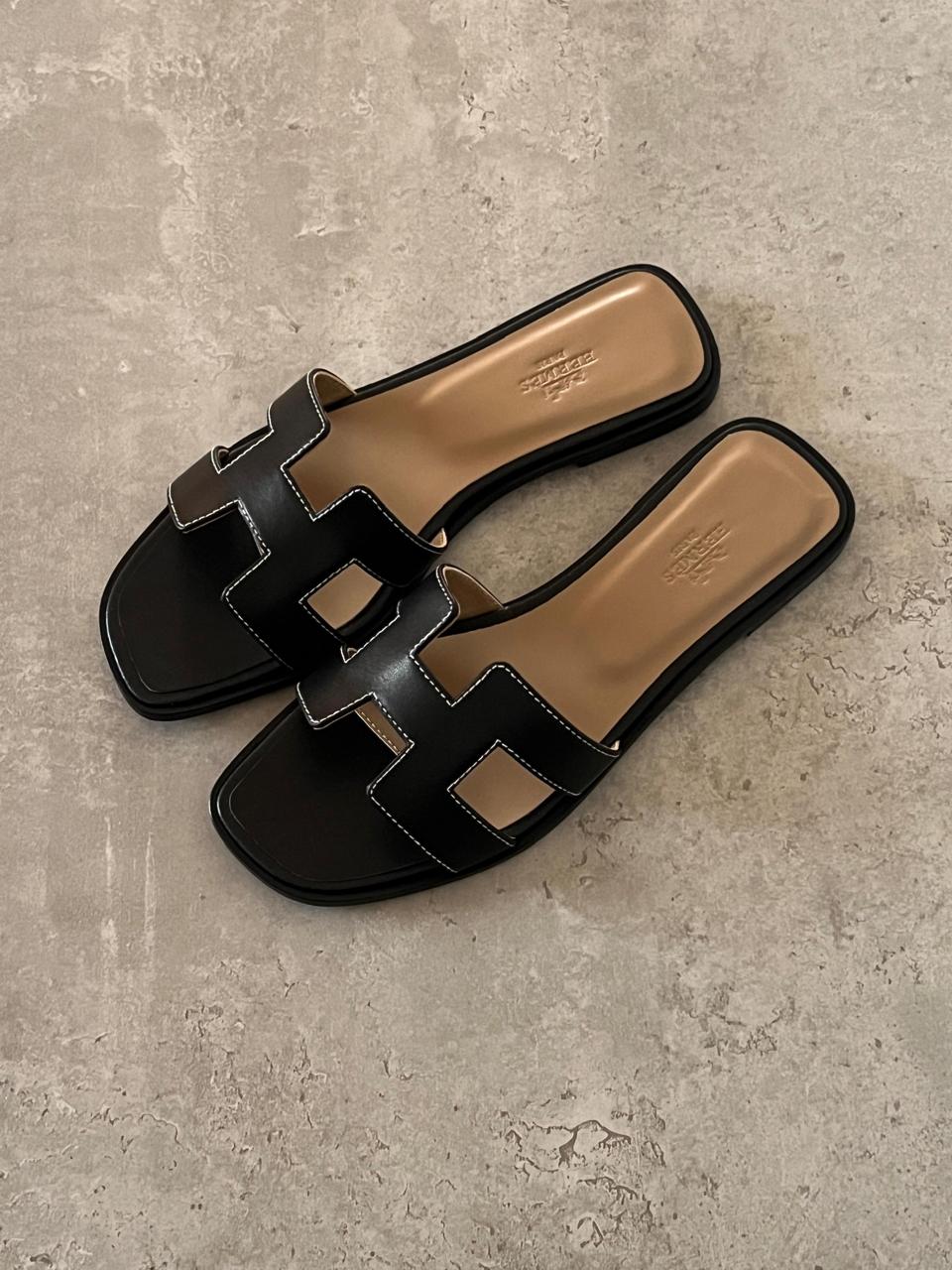 Ladies Hermes flats Lilly Onlines