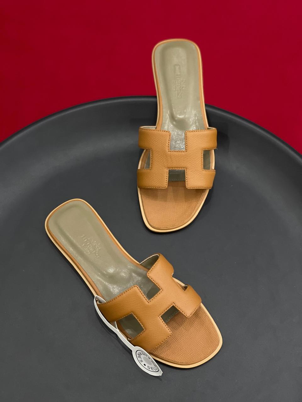 Ladies Hermes flats Lilly Onlines