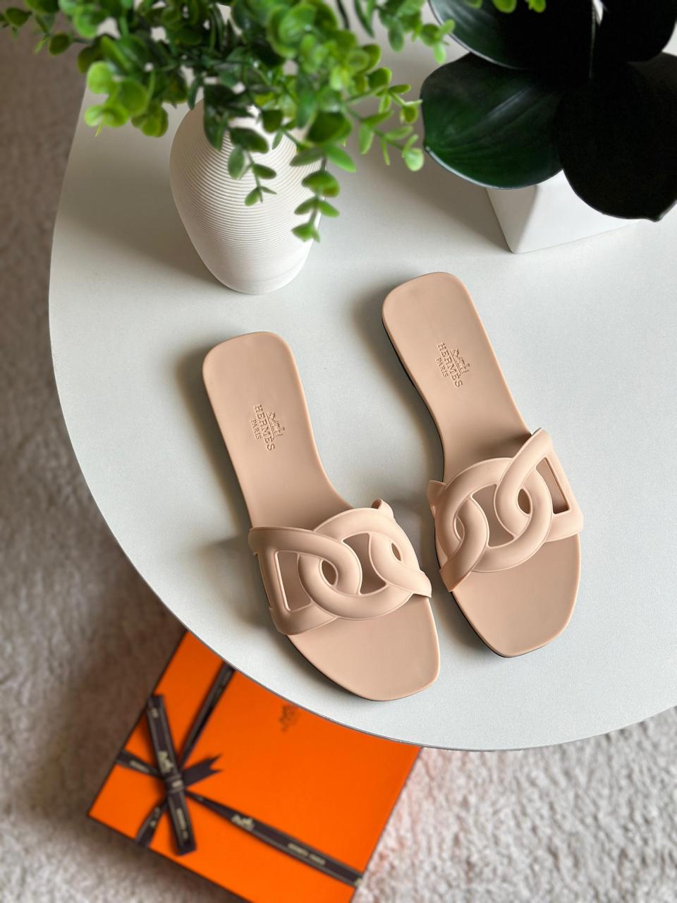 Ladies Hermes flats Lilly Onlines