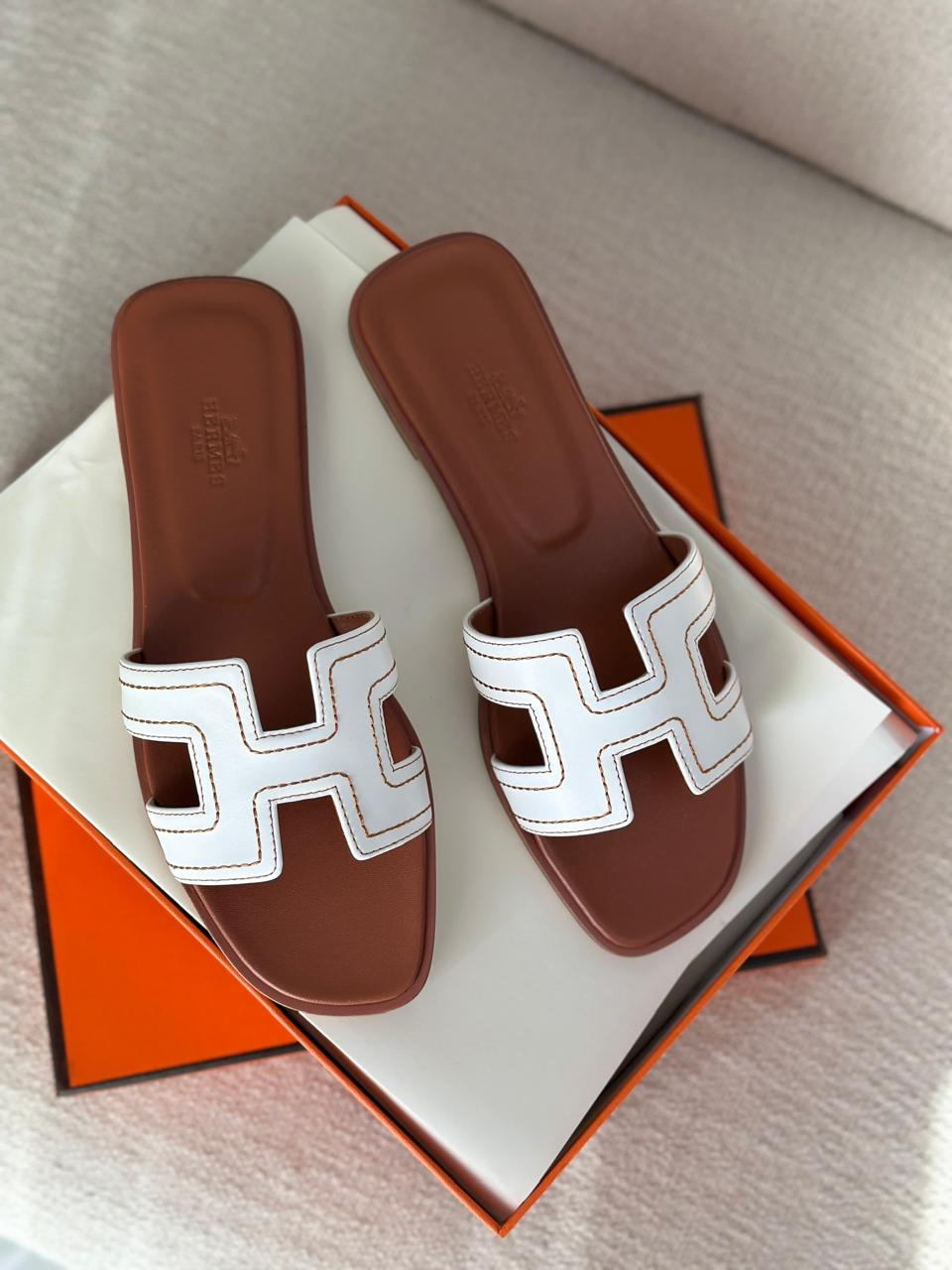 Ladies Hermes flats Lilly Onlines