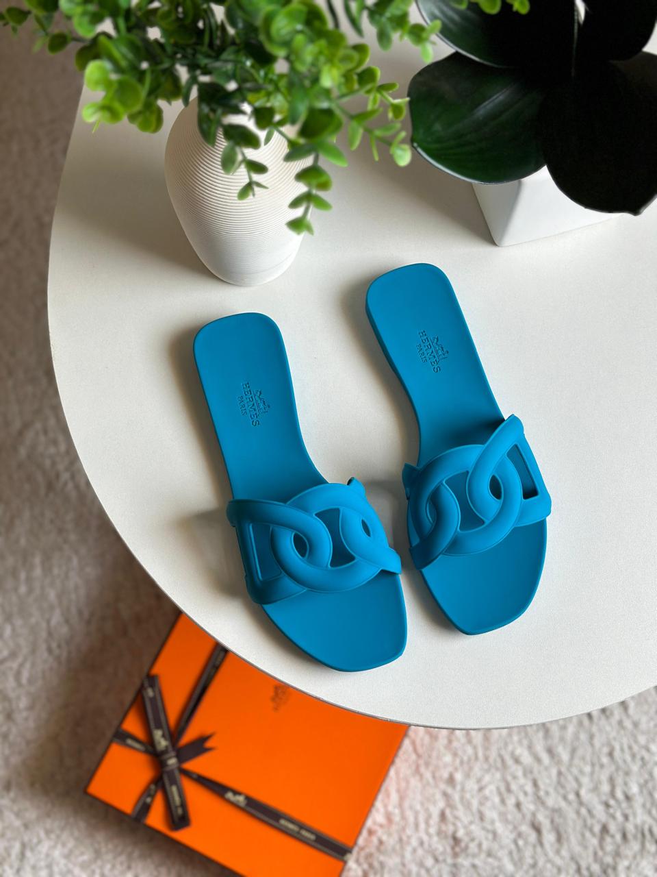 Ladies Hermes flats Lilly Onlines
