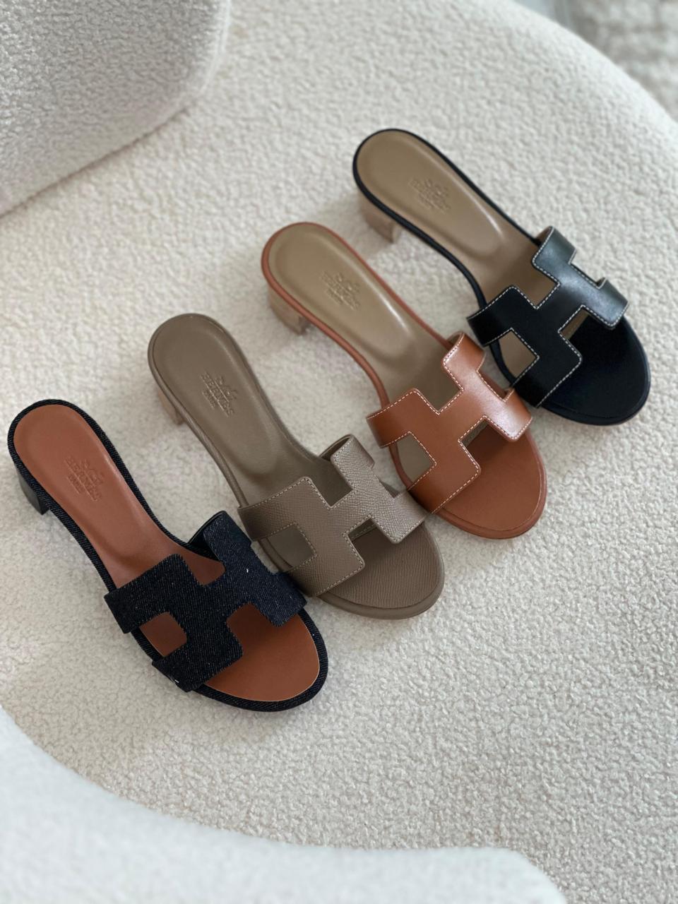 Ladies Hermes flats Lilly Onlines