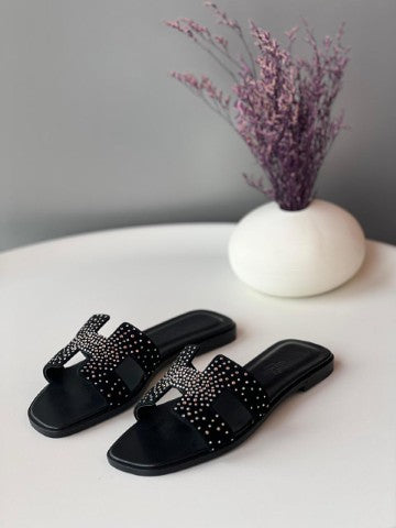 Ladies Hermes flats Lilly Onlines