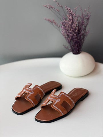 Ladies Hermes flats Lilly Onlines