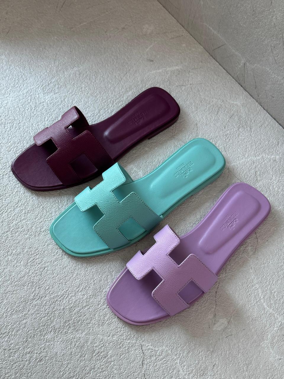 Ladies Hermes flats Lilly Onlines